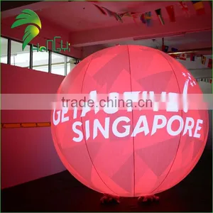 Beautiful Red Pretty Priting Event Decoration Wholesale PVC Inflatable LED Balloon thumbnail-1