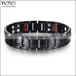 Latest Design Fashion 316 Stainless Steel Blood Pressure Magnetic Bracelet thumbnail-2