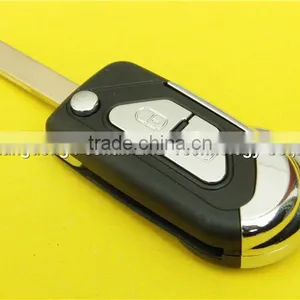 New Style 2 Button Flip Remote Car Key Case Suit for Peugeot Citroen thumbnail-5