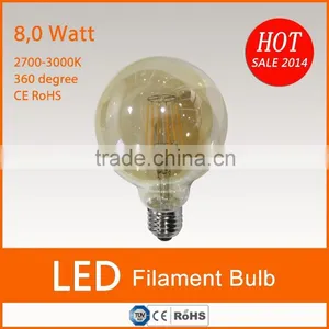 2015 Hot Sell Led Filament Bulb E27 8watt G125, Led Bulb Filament, Filament Led thumbnail-1