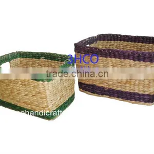 2015 New Product Water Hyacinth Basket for Home Decoration and Furniture thumbnail-1