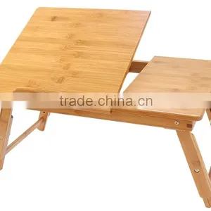 Bamboo Laptop Table /Bamboo Notebook Computer Desk thumbnail-2