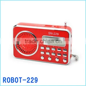 Hi-FI Ultra-thin Portable Card Speaker,repeat Play,Digital Audio Player Robot-229 thumbnail-1