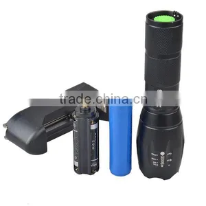 Glow In The Dark Button G700 Style LED Tactical Flashlight XM-L T6 thumbnail-3
