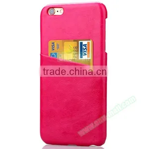 2016 Hot Selling Leather Coated Hard Case for IPhone 6s, Cover for IPhone 6 With Back Card Slot thumbnail-3