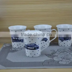 11OZ Knitting Full Decal Printed Coffee Cups, Shiny Surface Porcelain Mug, KL5004-1055 thumbnail-3