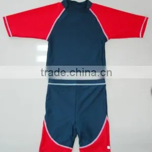 Boy's Fashionable Short Sleeve Two Pieces Rash Guard thumbnail-1