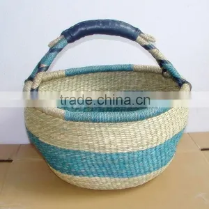 Twisted Seagrass and Straw Shopping Bag thumbnail-1