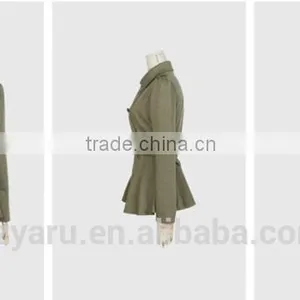 Latest Fashionable Ladies Vintage Lapel Cool Girls Slim Fit Ball Gown Short Coat Jackets for Women Spring Autumn Clothing thumbnail-5