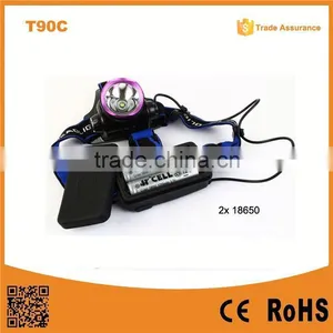 T90C 400 Lumen XML High Power Zoom Xml t6 Led Headlamp thumbnail-1