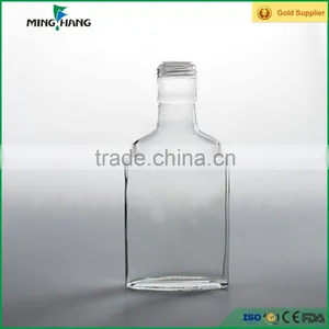 250ml Flat Square Wine Glass Bottle for Alcohol Liquor Quality Choice thumbnail-2