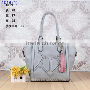 Antique Style Pure Color Handbag Shoulder Bag Tote Bag thumbnail-1