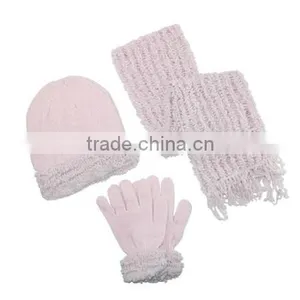 Womens Hat Gloves and Scarf Winter Set thumbnail-3