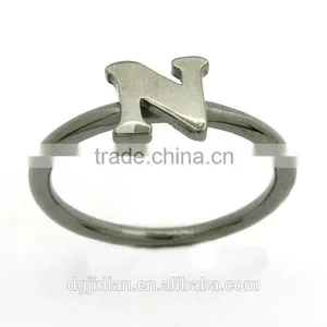 Personalized Alphabet Stamp Letter Ring thumbnail-3
