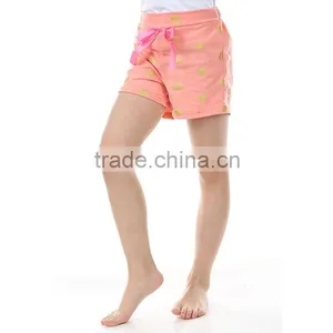 2016 High Quality Wholesale Cotton Girl's Boutique Gold Dot Shorts Pants thumbnail-6