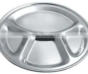 Stainless Steel 4 Compartment Tray / Mess Tray thumbnail-1