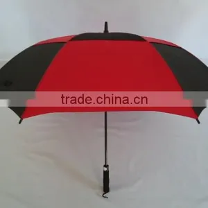 Double Layer Canopy Golf Red And Black Umbrella,Golf Umbrella thumbnail-2