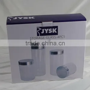 Glass Canister With Stainless Lid thumbnail-1