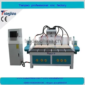 CIQ ce China Wood Cnc Carving Machine With 8 Spindle /12 Spindle for Sale thumbnail-2