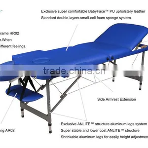 Acrofine Professional SPA Facial Bed Shampoo Massage Bed Blue Aluminium Massage Table thumbnail-2