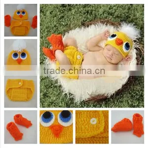 Baby Sweater The Duckling Modelling Photography Props Hand Crochet Supplies Wholesale thumbnail-1