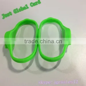 HF 13.56Mhz Swimming Pool Adjustable Silicon Wristband thumbnail-1