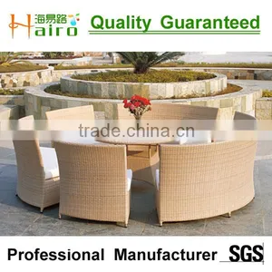 Outdoor Rattan Dining Table and Chairs thumbnail-5