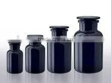 Good Quality Multi-Size Available Apothecary Style Wide Mouth Black Glass Reagent Bottle thumbnail-2