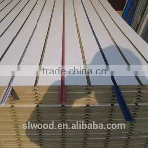 White Melamined Poplar Core Slotted Mdf Slot/grove on 2440mm Side thumbnail-1