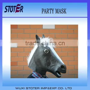 Latex Horse Mask for Party, Halloween Mask, Face Mask thumbnail-1