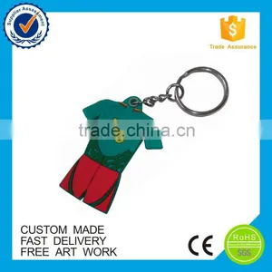 China Eco-friendly Soft Pvc Rubber Custom Letters Keychain thumbnail-4