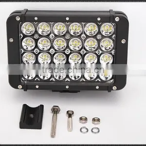 72W 4 Rows LED Work Light 12/24V Spot Flood Beam for Offroad Suv Atv thumbnail-5