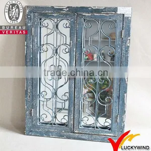 Antique Distressed Grey Wooden Window Frames Designs thumbnail-6