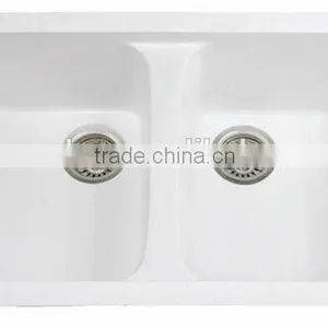 High Back Kitchen Sink / Acrylic Stone Kitchen Sink,artificial Stone Double Kitchen Sink ,resin Stone Sink thumbnail-3