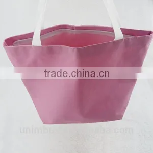 Custon Logo Print Oxford Tote Bag With Short Handle thumbnail-1