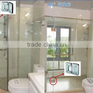 Zinc Alloy Stainless Steel Shower Door Hinges thumbnail-4