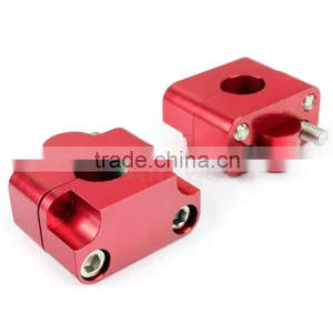 CNC Aluminum Alloy Light Weight Motorcycle Handlebar Risers for Street Bike thumbnail-3