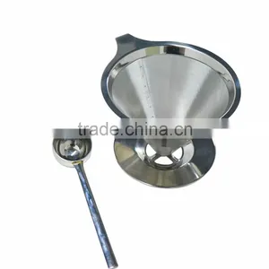 Eco Friendly Stainless Steel Coffee Dripper/SS Coffee Filter thumbnail-2