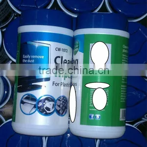 100pc/canister LCD Cleaner Screen Wipe Cleaner thumbnail-1