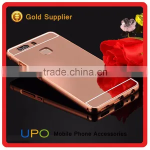 [UPO] High Quality Electroplating Metal Bumper Aluminum Frame Mirror Phone Case Cover for Huawei P9 thumbnail-1