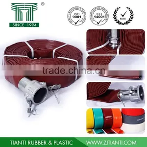 2 Inch New Water Discharge Hose Heavy Duty Agriculture Irrigation PVC Layflat Hose thumbnail-1