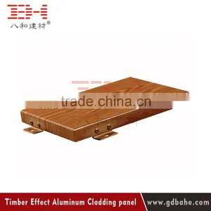 Advantage Price Wood Grain Aluminium Cladding Exterior Wall Cladding Tiles Price thumbnail-1