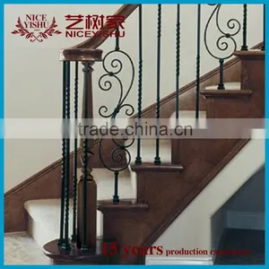 Cheap Decorative Metal Stair Railings / Iron Handrails Designs for Sale thumbnail-6