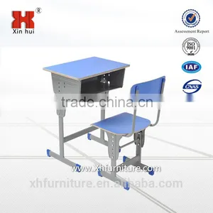 High Quality Wooden Desktop School Desk and Chair thumbnail-1