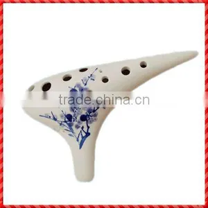 Wholesale Custom 12 Hole Ceramic Ocarina thumbnail-1