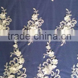 Garment Sequins Accessories Hot Sale French Embroidery Products 3D Lace Fabric thumbnail-1