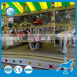 Discount! Outdoor Amusement 20 Seats Electric Mini Shuttle Track Train for Kids thumbnail-6
