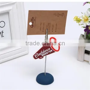 Soft Pvc Name Card Holder Promotion Business Card Memo Clip thumbnail-4