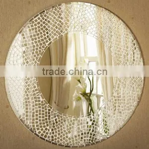 Mirror Glass Wholesale With Mosaic and Wooden Almirah Designs With Mirror thumbnail-2