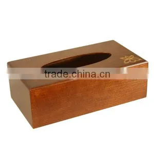Natural Handmade Customized High Quality Cheap Professional Wooden Tissue Display Storage Box thumbnail-1
